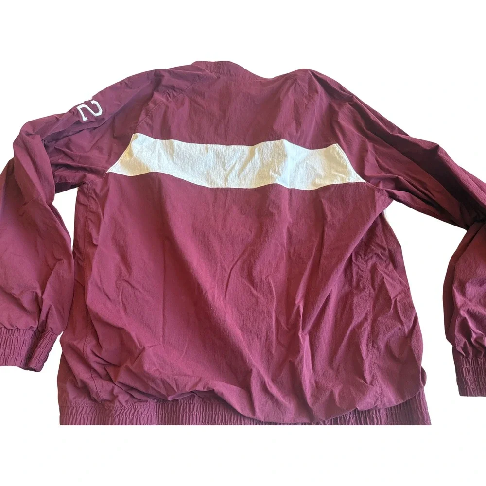 Air Jordan Mens Windbreaker Jacket 2XL Maroon 1/4 Zip Sports Athleisure Training